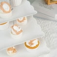 thumbnail image 4 of Balsa Circle White 3 Tiers Plastic 13" Cupcake Holder Square Dessert Stand, 4 of 8