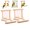 3PCS, variant on Wooden Bird Mirrors Bird Swing, Parrot Cage Toys, Swing Hanging Play with Mirror for Small Birds Greys Parakeet Cockatoo Cockatiel Conure Lovebirds Canaries Little Macaw African Parrot