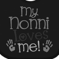thumbnail image 4 of Inktastic My Nonni Loves Me Boys or Girls Baby Bib, 4 of 4