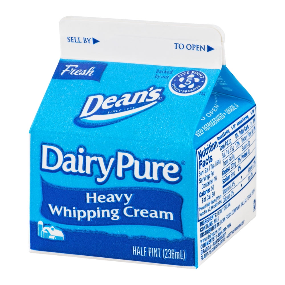 Dean S Dairy Pure Heavy Whipping Cream Half Pint Walmart Com Walmart Com Dean S Dairy Pure Heavy Whipping Cream Half Pint Walmart Com Walmart Com