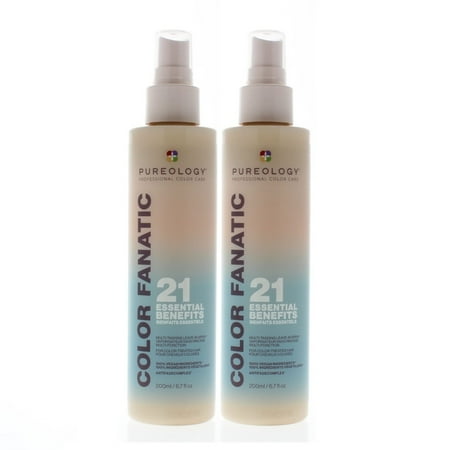 Pureology Color Fanatic Multi-Tasking Leave-In Spray 6.7 oz Pack of 2, Fresh