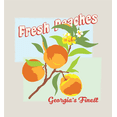 thumbnail image 2 of Natural World Fresh Peaches Long Sleeve Adult Hooded Sweatshirt-3XL-Black, 2 of 3