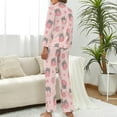 thumbnail image 3 of Top-kevin Women Long Sleeve Pajama Set Comfy Pjs Sets Penguin Winter Hats Scarves Snow 2 Piece Lounge Set, 3 of 12