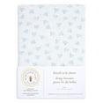 Burt's Bees Baby Honeybee Print Organic Crib Sheet, Sky