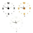 thumbnail image 4 of Bearachild Reloj de pared sin perforaciones, pegatinas de espejo, decoración Personal moderna, sala de estar, estudio de oficina Decoración del hogar Plata Bearachild HA077364-03, 4 of 6