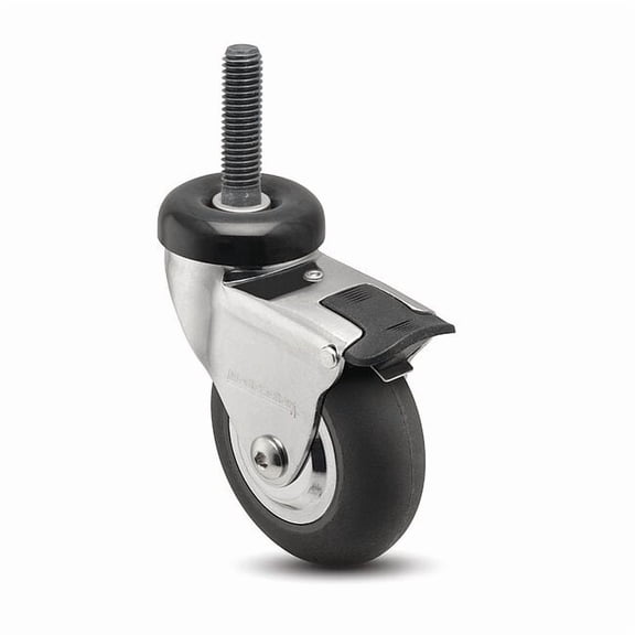 Medcaster Stem Caster,Swivel,2" Wheel Dia. CN02NRP100TLTS06