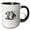 Black/White, variant on 3drose, Silver Intertwining 2016 with Tassel on White, 11oz Two-tone Blue Mug