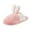 A, variant on XIMIN Teen Girls Warm Shoes Womens Slippers Indoor Home Cute Animal Cartoon Rabbit Lightweight Winter Warm Cotton Slippers Non Slip Comfy House Slippers(Gray,US 7)