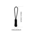 thumbnail image 2 of Universal Replacement Zipper Pulls - Small Zipper Tabs for Backpack, Luggage, Clothes & Handbag - 20 Pieces, 2 of 5