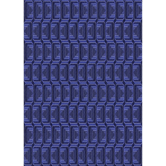 Ahgly Company Machine Washable Indoor Rectangle Transitional Royal Blue Area Rugs, 2' x 3'