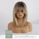 thumbnail image 5 of Xihbxyly Peluca Ondulada, Estilo Rubio Natural Mezclado con Castaño, Fibra Resistente a Altas Temperaturas, Diseño de Gorra Ajustable, Uso Diario para Fiestas, Accesorio Que Aumenta La Confianza Feme, 5 of 7