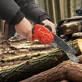 thumbnail image 5 of 1 PCS Black+ Red Mini Chainsaw, 8 Inch Electric Chainsaw, Cordless Mini Chain Saw, used in gardens, parks, farms, ranches, pastures, orchards, forests, 5 of 18