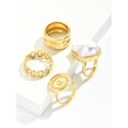 thumbnail image 4 of 4pcs Faux Pearl Decor Ring, 4 of 5