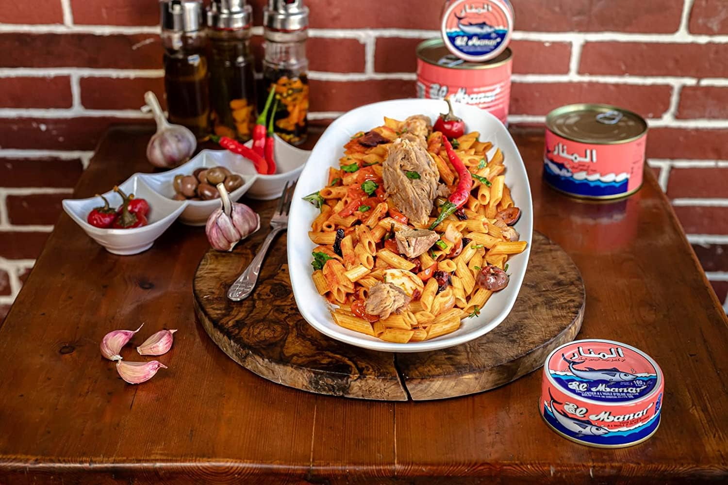 El Manar Whole Tuna In Olive Oil Pink Box - 0.16 Kg