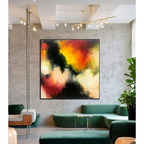 60x60" Extra Large Canvas Art Colorful Paintings On Canvas Abstract Painting Original Wall Art Wall Decorations For Living Room Office Decor