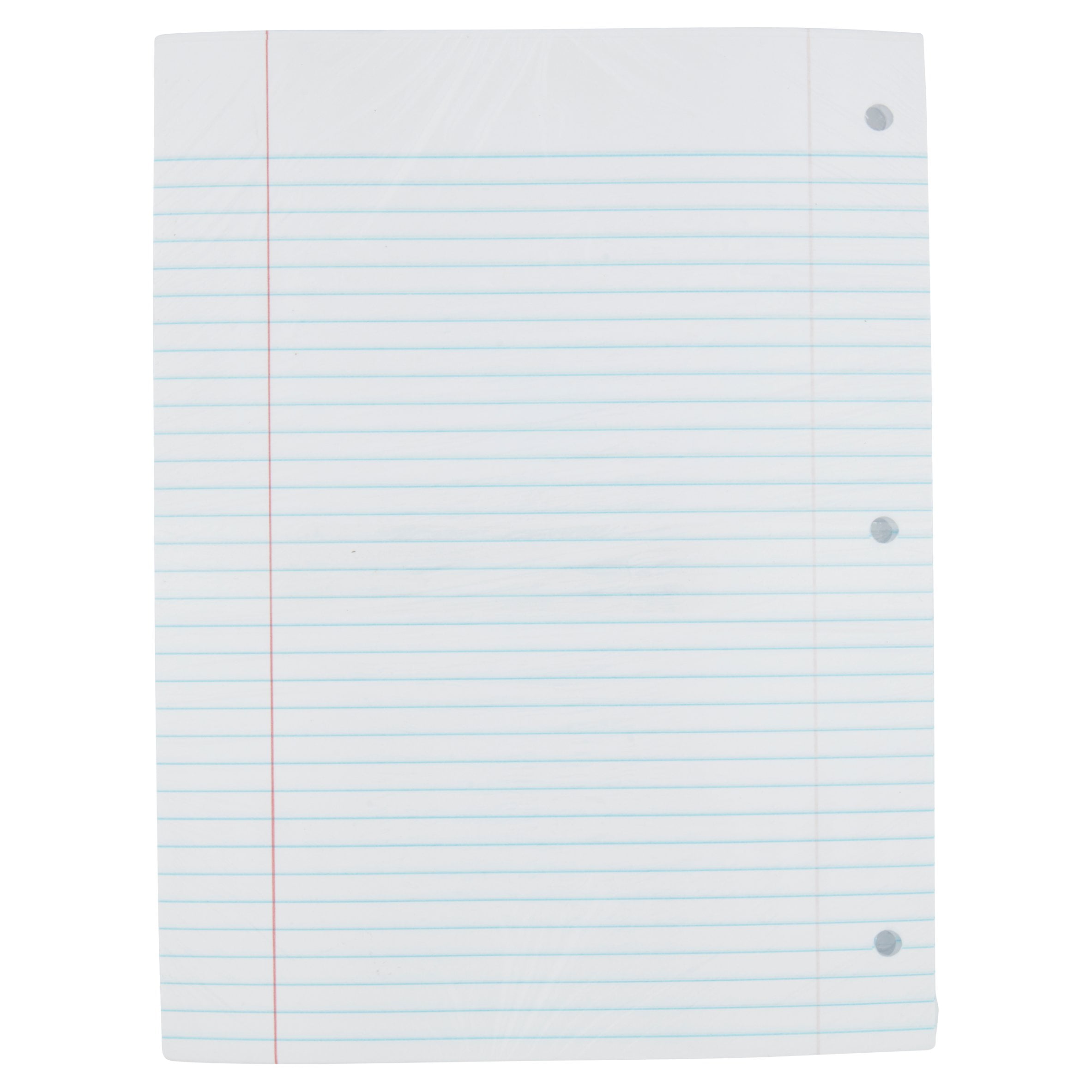 Filler Paper 3H White 20 lb 5 1/2 x 8 1/2 Pack of 100 Sheets College Rule 