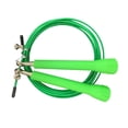 thumbnail image 3 of Speed Skipping Wire Rope Indoor Outdoor Jumping Rope jumping rope speed Weight Loss Exercise Home Gym Workout Tool, Light Green, 3 of 9