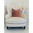 thumbnail image 2 of Plutus Crushed Wine Luxury Throw Pillow in Dark Red 20"L x26"W, 2 of 3