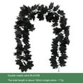 thumbnail image 2 of Halloween Garland, 5.9FT Fall Wall Hanging Maple Leaves, Artificial Black Maple Leaf Vine, Thanksgiving Halloween Fall Decoration for Home, 2 of 8