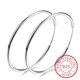 thumbnail image 1 of Mujeres 100% 925 sello color plata Aro Pendiente Círculo Redondo Bucle Regalos Caja Embalaje Simple Plata Aro Pendientes Piercing Tan Jianjun unisex, 1 of 1