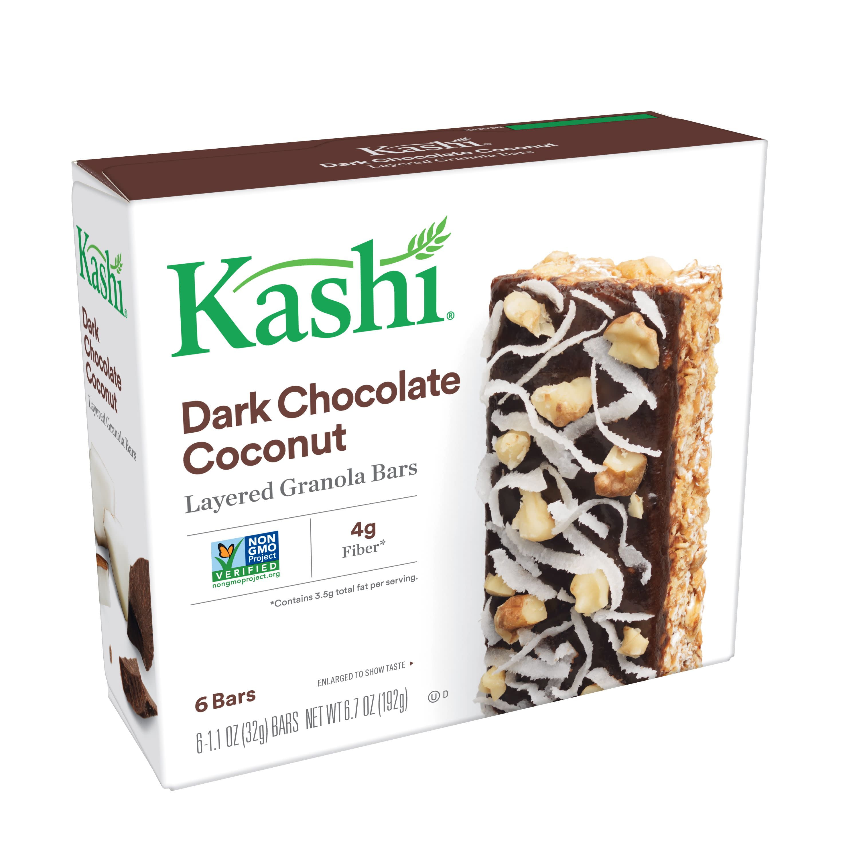 Kashi Layered Granola Bars Dark Chocolate Coconut 6.7oz 6Ct