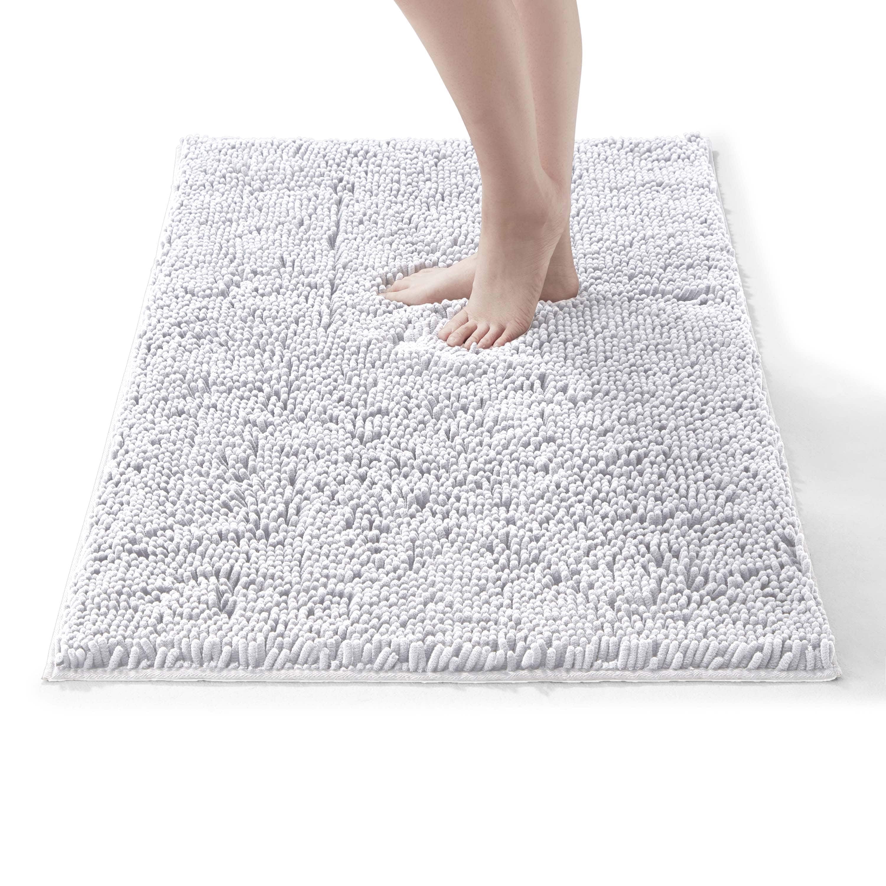 LammaLoe Bath Rug, Chenille Bathroom Rug, Absorbant Bath Mat For Bathroom Decor, Shower Mat 26x44