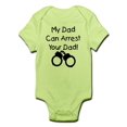 thumbnail image 1 of CafePress - Mydadarrestblack Body Suit - Baby Light Bodysuit, 1 of 1