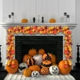 thumbnail image 6 of JVBTVB 69 Inch Artificial Maple Leaf Fall Garland for Thanksgiving Halloween Decor - Flexible Vine with Pumpkins and Sunflowers, Indoor Outdoor Holiday Hanging Decoration, 6 of 6