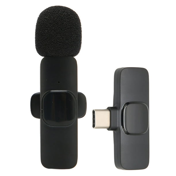 Micro-cravate Sans Fil, Mini-micro Multifonction Sans Fil Lavalier Pour  Interview Pour Vlog Short Video K9 Type C 