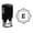 Black, variant on Printtoo Square Swirl Border Alphabet E Monogram Initial Self Inking Rubber Stamp Office Stationary
