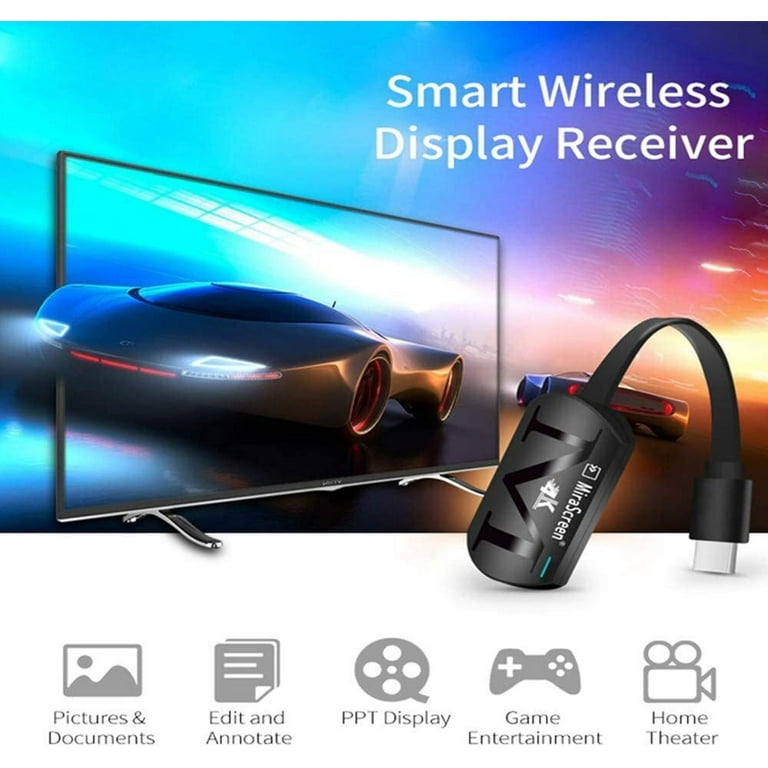 4K WiFi Display Dongle, G4 Plus 2.4G Wireless HDMI Adapter TV Stick  Streaming Media Player Dongle for Android/iOS/Windows/Mac OS 