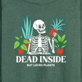 thumbnail image 3 of Instant Message - Dead Inside Loves Plants - Women's Lightweight French Terry Long Sleeve Shirt, 3 of 6