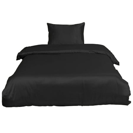 Silk Satin Bed Blanket/Quilt/Duvet Cover Set Single