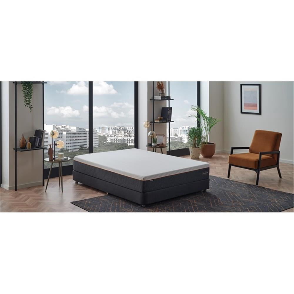 Yatas Bedding Dream Box 39" x 75" Pro Twin Fabric Spring Mattress in White