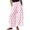 Pink #008, variant on Lace Trim Wide Leg Pants for Women 2026 Spring Summer Cropped Lightweight Casual Pants, M