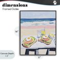 thumbnail image 4 of Stupell Industries Tropical Avocado Toast at Beach Black Framed Giclee Art, 11 x 14, by The Prints Vibe, 4 of 8