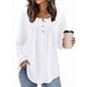 thumbnail image 4 of Camisas de Larga para Mujer, Conjuntos de Otoño, Cuello Redondo, Túnicas Casuales, Blusas de Moda, Ropa de Moda. XXL, 4 of 6