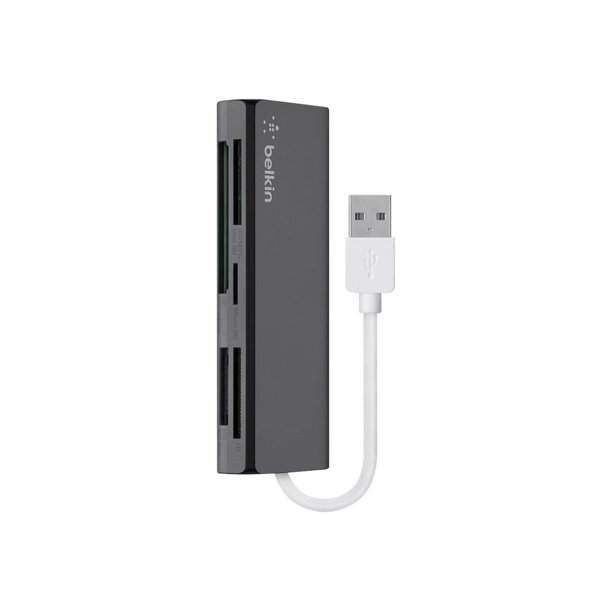 Belkin Universal Media Reader Card Reader Ms Microdrive Mmc Sd Ms Duo Xd Minisd Cf Microsd Sdhc Sdxc Usb 2 0