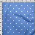 thumbnail image 4 of oneOone Cotton Flex Medium Blue Fabric Christmas Sewing Craft Projects Fabric Prints By Yard 40 Inch Wide, 4 of 6