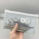 thumbnail image 5 of Transparent Mesh Pencil Bag Zipper Stationery Bag Student Exam Portable Large Capacity Pencil Bag, 5 of 5