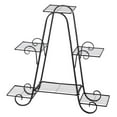 thumbnail image 4 of Zimtown 6-Layer Wrought Iron Triangle Potted Plant Stand for Outdoor Indoor Use Black, 4 of 7