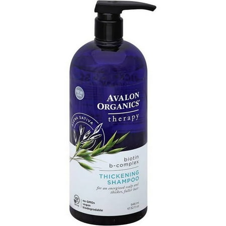 Avalon Organics Thickening Shampoo Biotin B-Complex Therapy - 32 fl (Best Organic Thickening Shampoo)