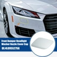 thumbnail image 2 of Unique Bargains Left Driver Side Front Bumper Headlight Washer Nozzle Cover Cap Fit for Audi Q7 2007-2015 Silver Tone, 2 of 6