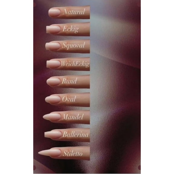 Nail Shape Poster Suitable For Hair Salon Spa Beauty Center Office Decor poster