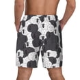 thumbnail image 2 of Lsque Mens Swim Trunks Black And White Sheeps Pattern - Bathing Suit Compression Liner - Beach Swim Shorts Swimwear - (S-3XL) - Stretch Quick Dry -Small, 2 of 9