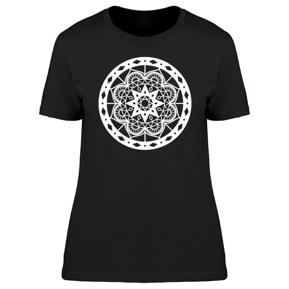 Snowflake On Paper Design T-Shirt Women -Image by Shutterstock, Female Medium