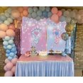 thumbnail image 3 of 7×5FT Gender Reveal Backdrop Little Feet Boy or Girl Pink Blue Baby Reveal Party Photography Background What Will Baby Be Footprint Gender Reveal Decorations, 3 of 6