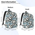 thumbnail image 2 of Saiise Sac à Dos pour Ordinateur Portable avec Impression de Ballon de Soccer - Bretelles Réglables, Résistant à l'Eau, Grande Capacité, Design Élégant, Unisexe pour École, Bureau, Voyage-Petit, 2 of 5