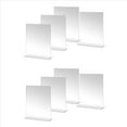 thumbnail image 1 of de Fotos Acrílico de 4x6 Pulgadas, Paquete de 8 Soportes de Plástico para Marcos de Fotos de Pie, Pantalla de Escritorio de Fotos de Doble Cara, 1 of 7