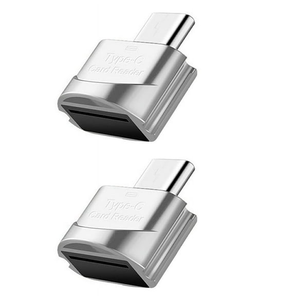 2X TF Card Reader TF Card to Type-C Card Reader OTG Adapter Memory Card to USB C High Speed for Mobile Phones Laptop A